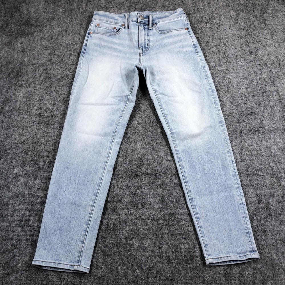 American Eagle Jeans Mens 26x28 Blue Light Wash Athletic Fit Denim AEO